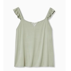 NWT Torrid Ruffle Tank Top